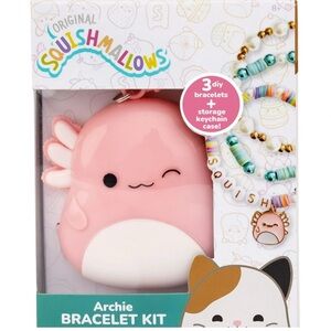 🆕 Squishmallows Pink Archie Bracelet Kit